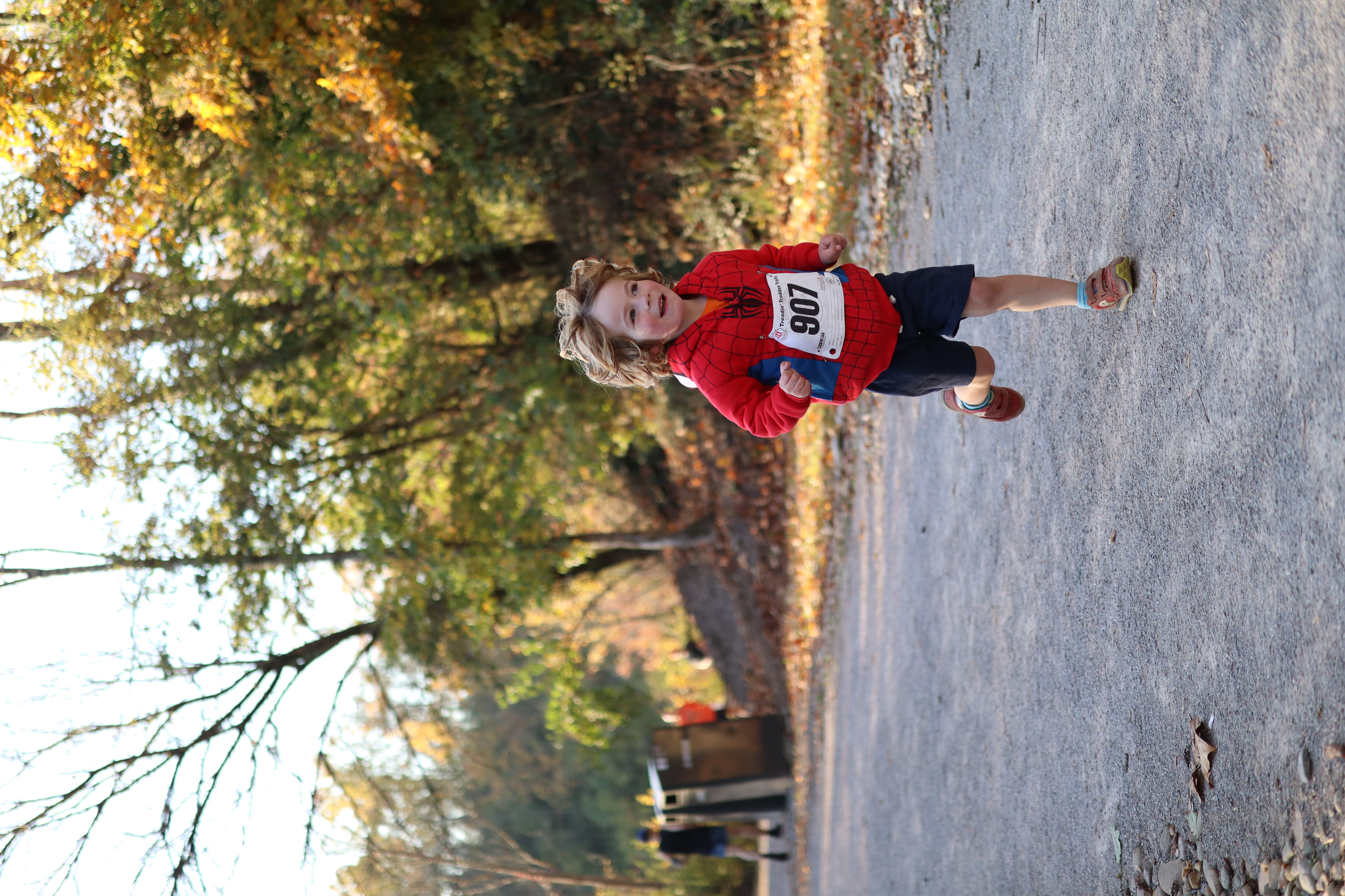 my son running